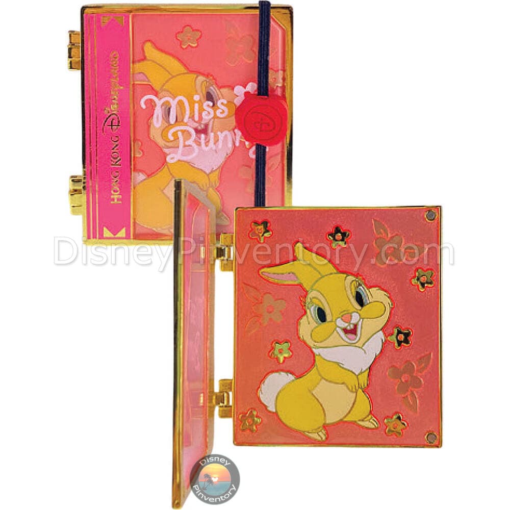 Miss Bunny Hinged Book Pin - Hong Kong Disneyland - Pin 50815