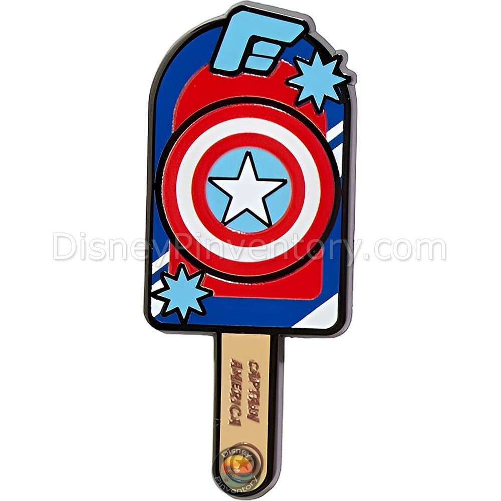 Marvel Popsicle Characters Blind Box Pin Set - Captain America - BoxLunch Exclusive - Pin 50833