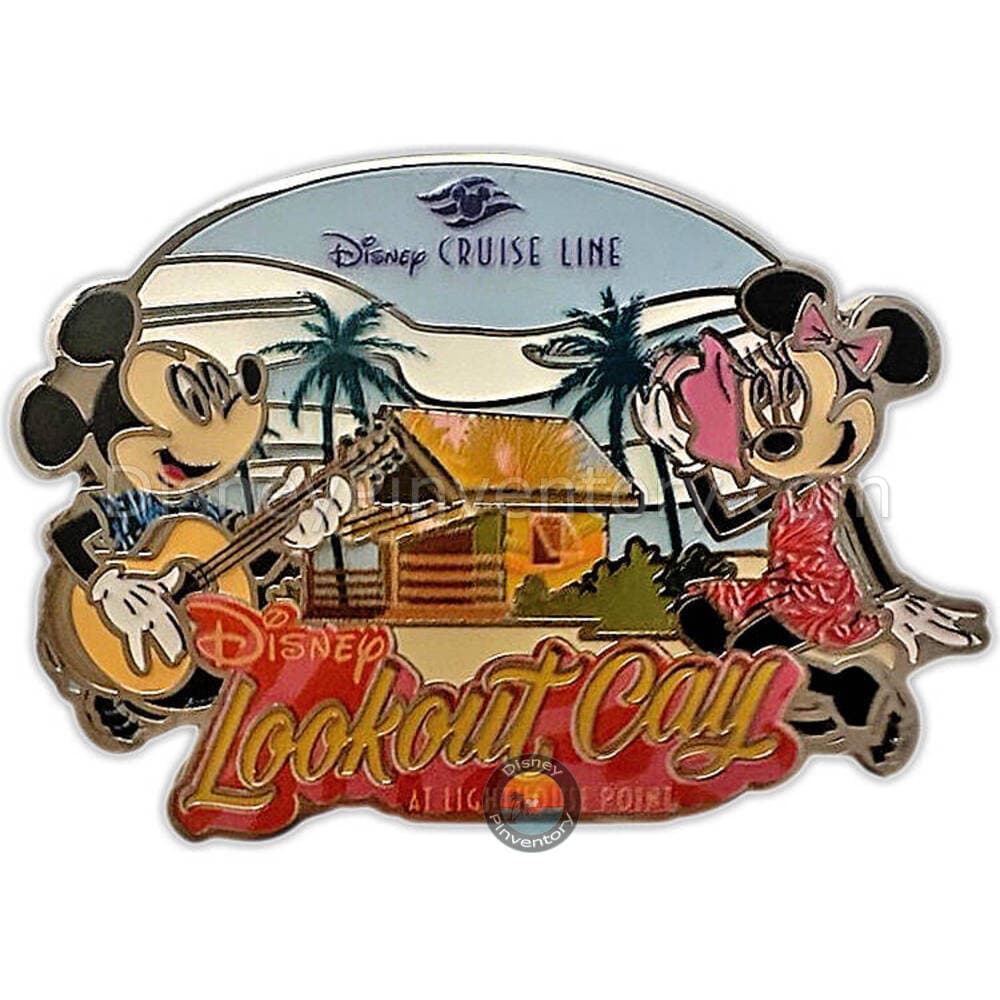 Lookout Cay at Lighthouse Point Mickey & Minnie Pin - Disney Cruise Line - Pin 50890
