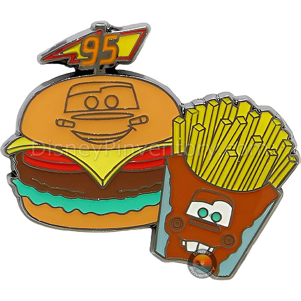 Loungefly Disney Pixar Fast Food Blind Box Pin Set - Lightning McQueen & Tow Mater - Hot Topic Exclusive - Pin 50971