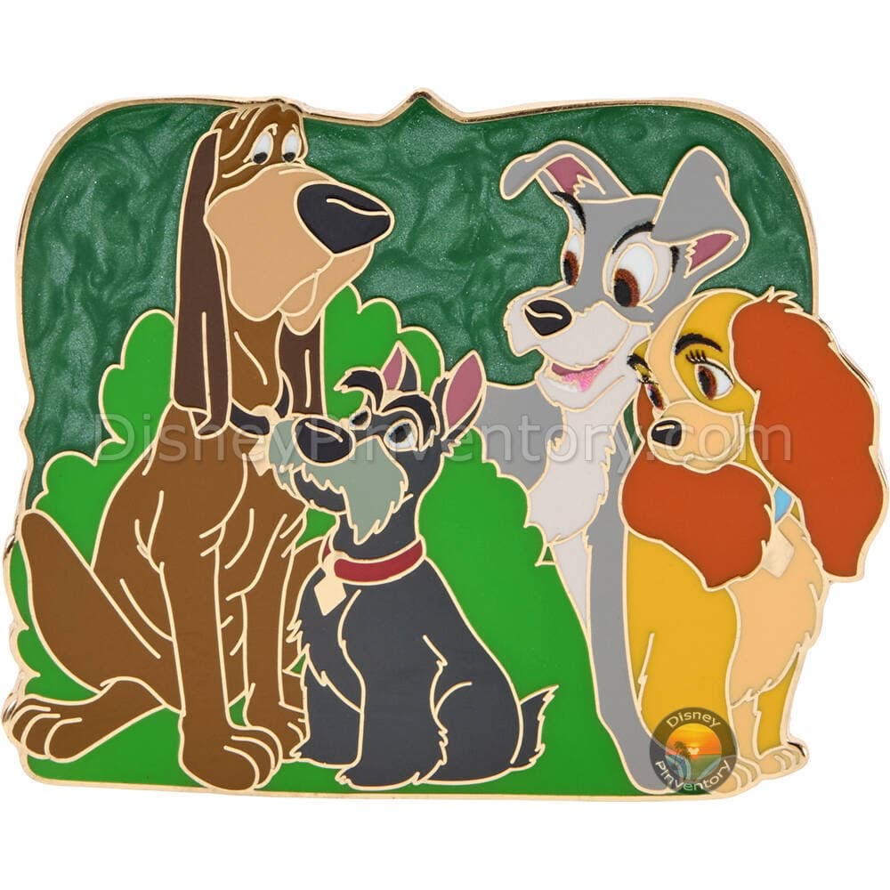 Lady and the Tramp Cast Family Pin - Pin 51034