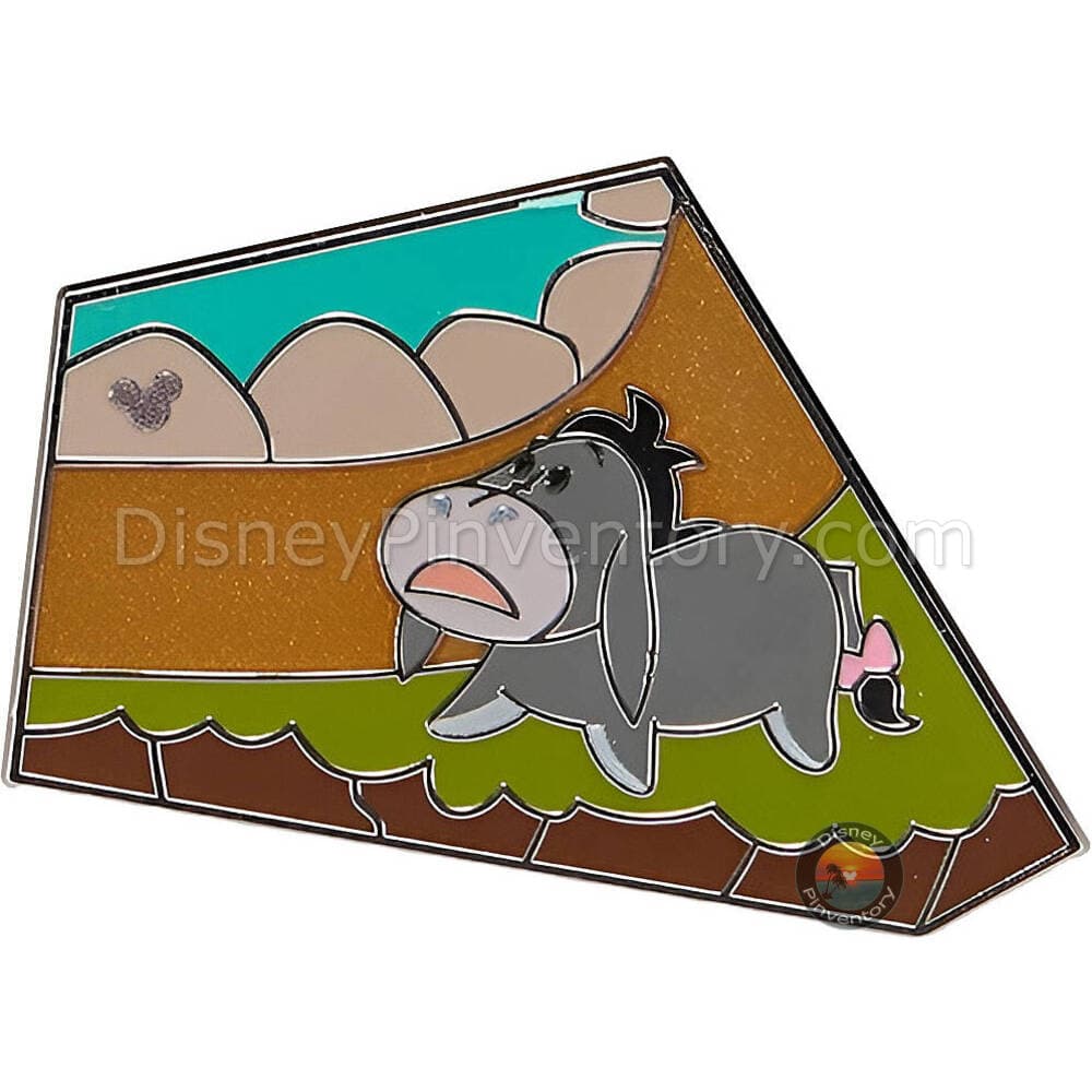 The Many Adventures of Winnie the Pooh Mystery Pin Set - Eeyore Only - Disney Attraction Map Puzzles Series - Pin 51042