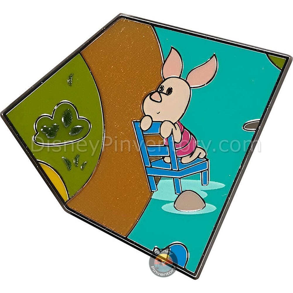 The Many Adventures of Winnie the Pooh Mystery Pin Set - Piglet Only - Disney Attraction Map Puzzles Series - Pin 51044