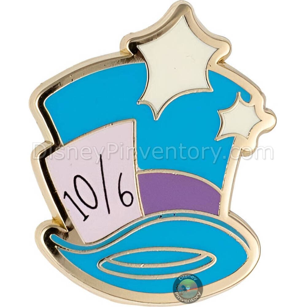 Disney Alice in Wonderland Mad Hatter 3 Pin Set - Mad Hatter Top Hat Only - PALM Exclusive - Pin 51062