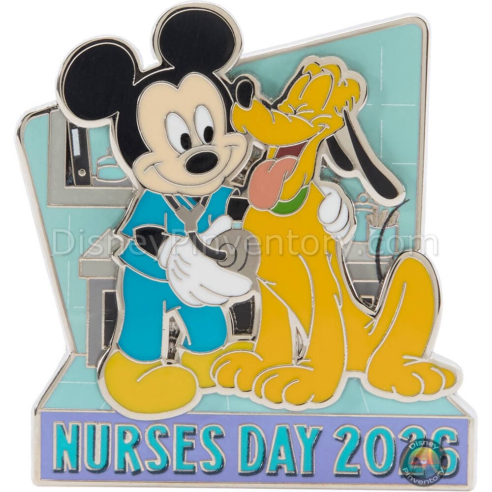 Mickey Mouse and Pluto Nurse's Day 2026 Pin - Pin 51143