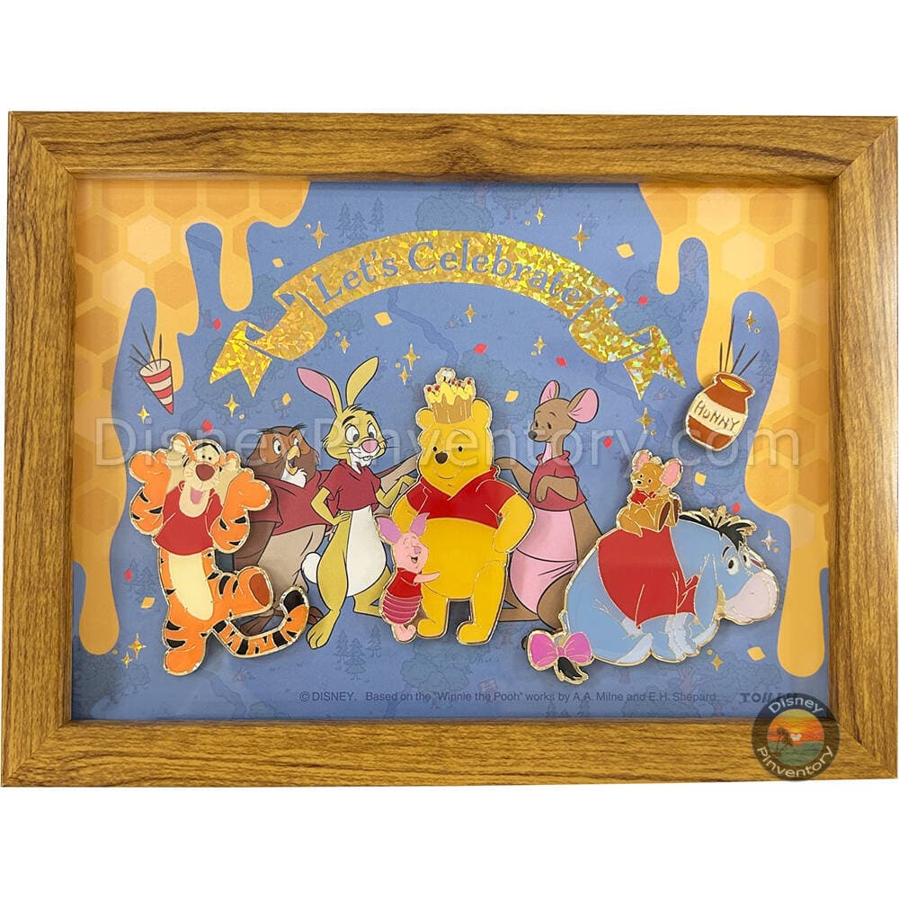 Winnie the Pooh & Friends Let's Celebrate Framed Pin Set - Pin 51163