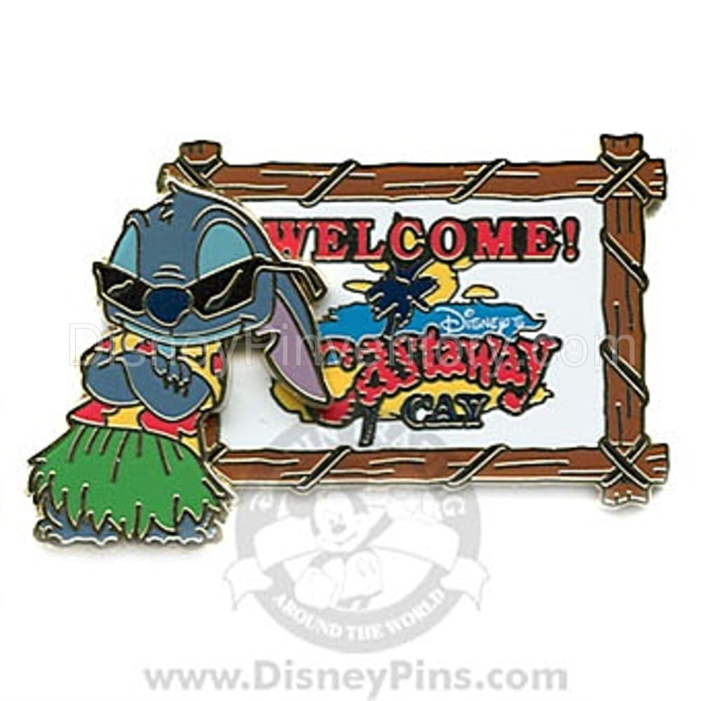 Disney Cruise Line - Castaway Cay Island - Stitch - Pin 5346