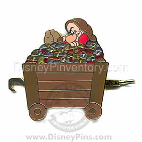 Gold Card Collection - Dwarfs with Mine Cars - Grumpy - Pin 5352
