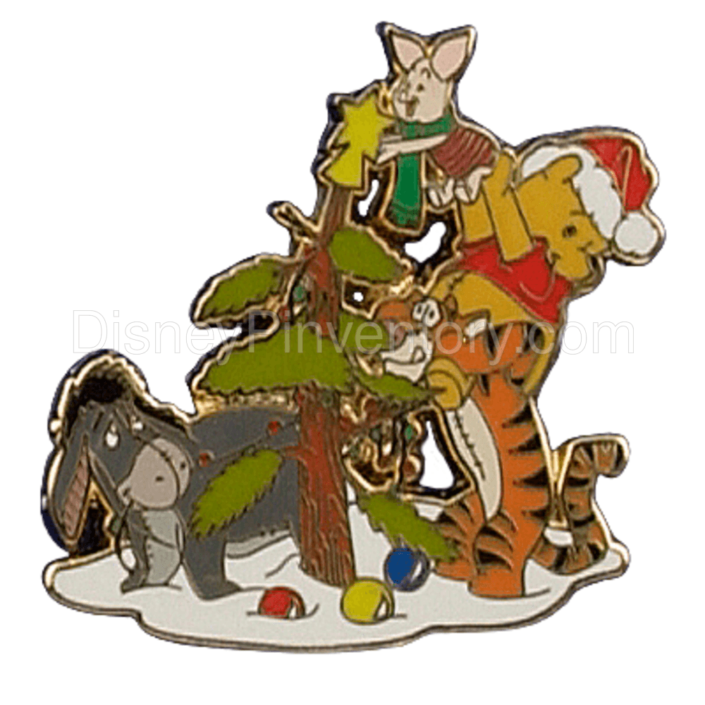 Advent Pins Set of 6, Days 13-18 - Eeyore, Piglet, Tigger & Pooh Pin - Pin 5389