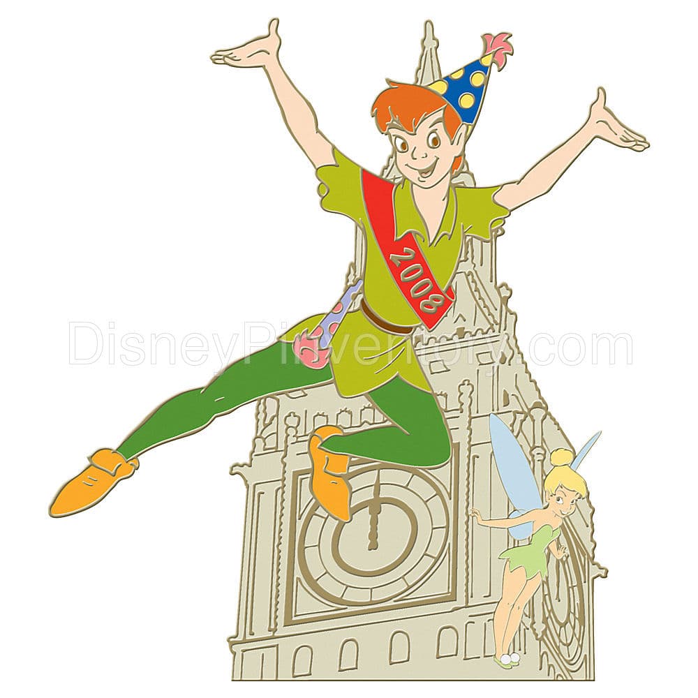 Peter Pan & Tinker Bell Happy New Year Series Pin - Pin 5483