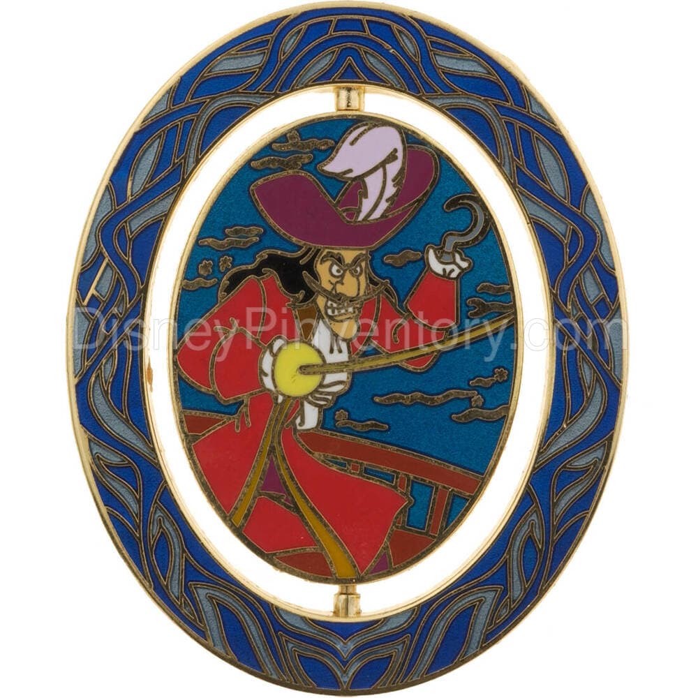 Peter Pan & Captain Hook Spinning Pin - Pin 5504