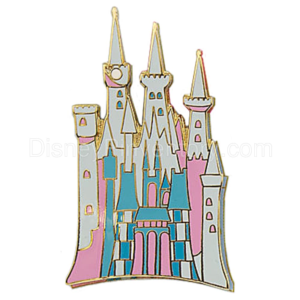 Cinderella Vintage Card Set of 3 Pins - Castle Pin - Pin 6077