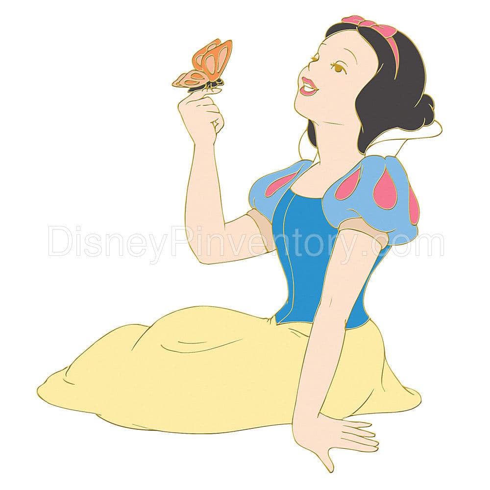 Snow White Butterfly Series Pin - Pin 6266