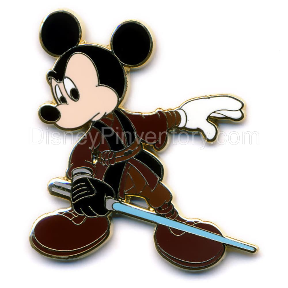 Mickey's Pin Odyssey 2008 - Easel Boxed Pin Set - Jedi Mickey Pin - Pin 6348
