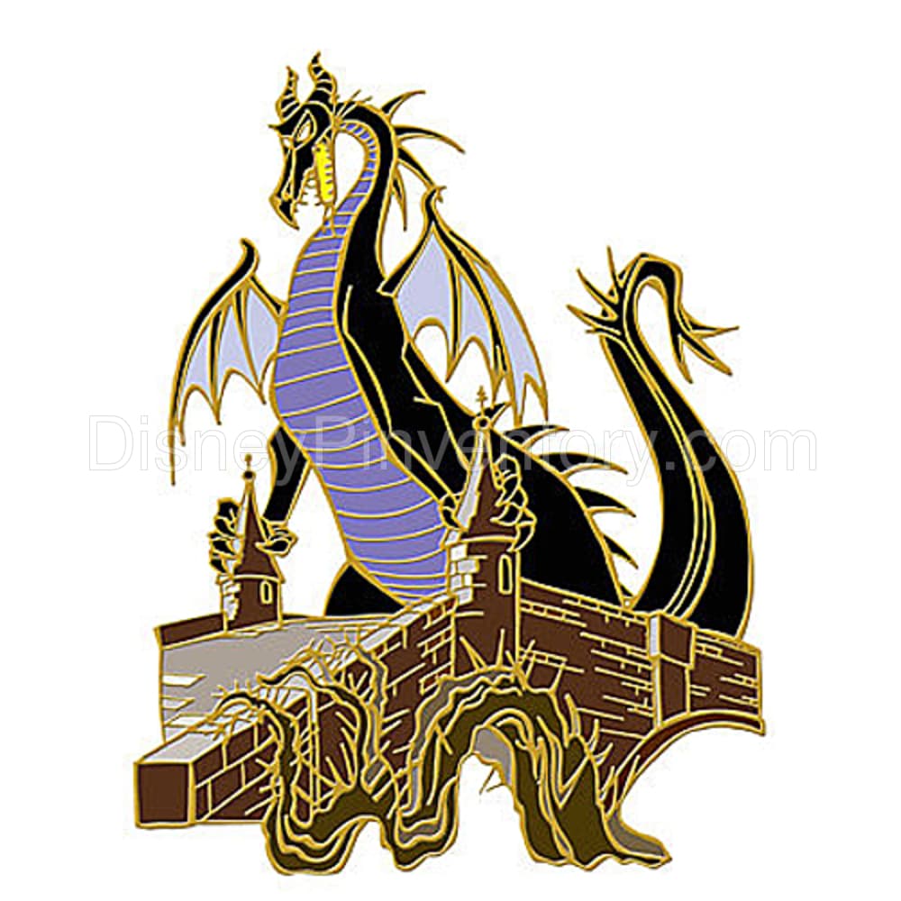 6-Pc. Disney Dragons Pin Set - Maleficent Pin - Pin 6626
