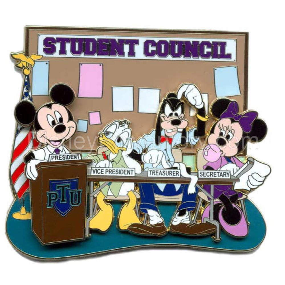 Pin Trading University - Disney's Pin Celebration 2008 - Jumbo Pin - Student Council - Item 38 - Pin 6646
