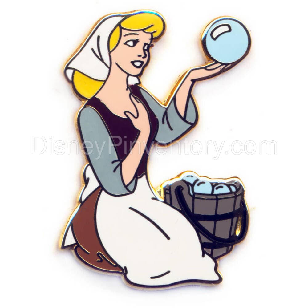 Walt Disney Classics Collection - Cinderella 50th Anniversary Pin Set - Cinderella Cleaning - Pin 558