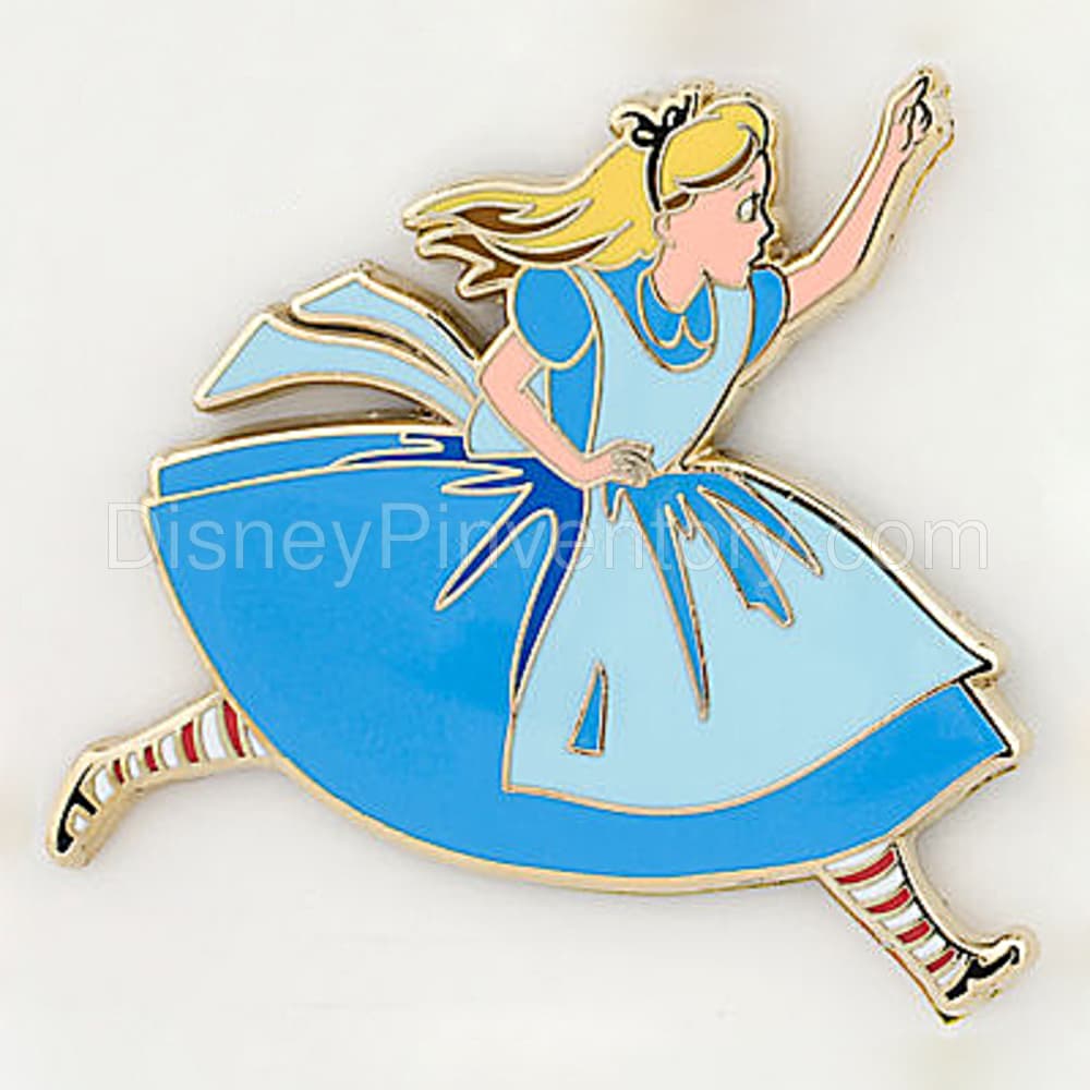 3pc Alice in Wonderland Vintage Card Pin Set - Alice Pin - Pin 6664