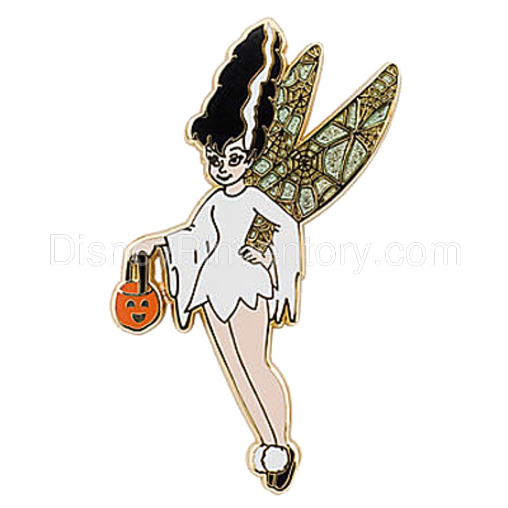 4 Pc. Halloween 2008 World of Disney Mystery Pin Set - The Bride Tinker Bell Pin - Pin 6770