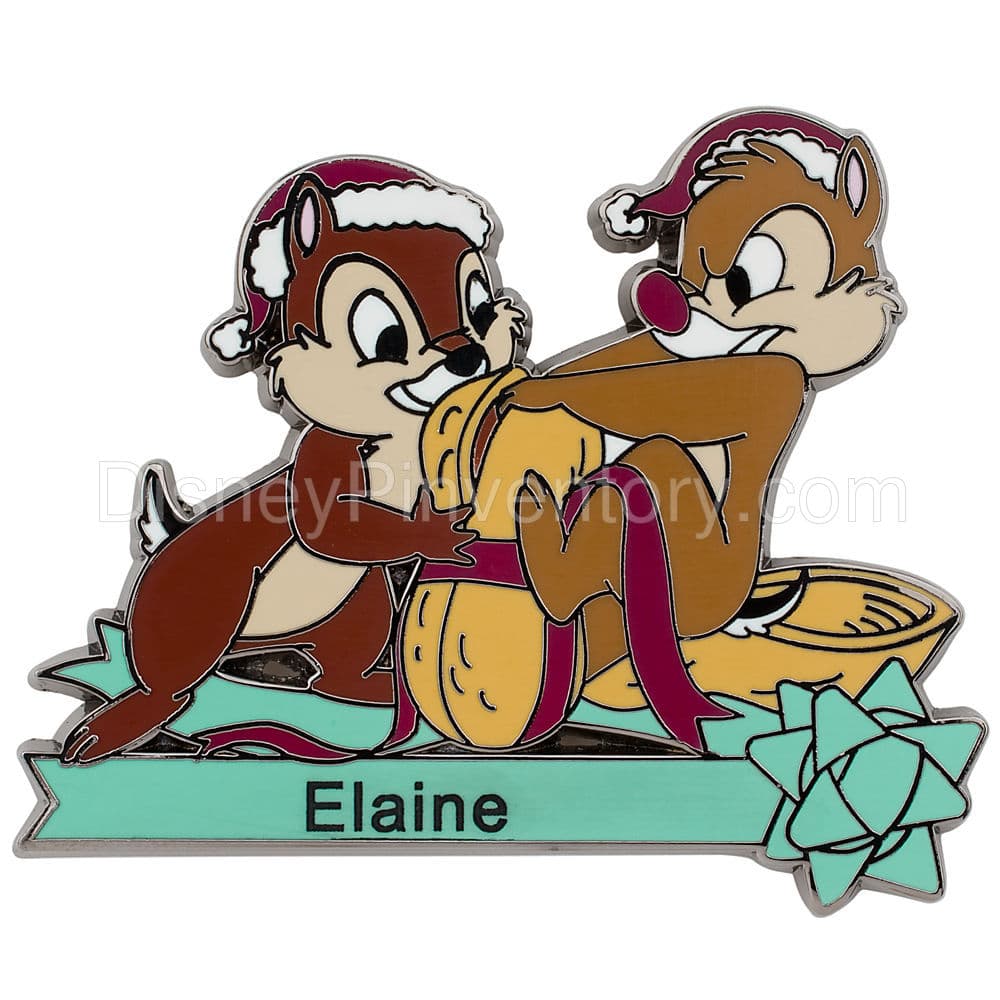 Holiday Series Personalized Chip an' Dale Pin - Pin 6827