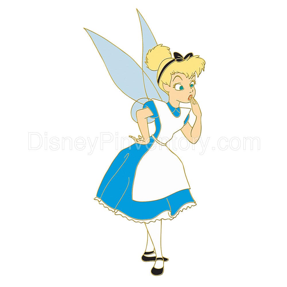 Jumbo Halloween Series Tinker Bell as Alice Pin - Pin 6834