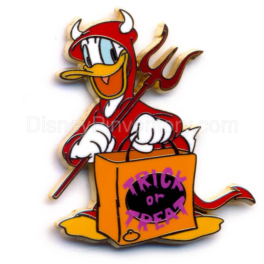 DLP Cast Lanyard Series 4 - Donald Duck Devil - Trick or Treat - Pin 6848