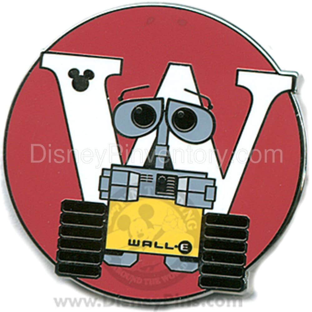 Hidden Mickey Pin - Alphabet W - WALL-E - Pin 6963