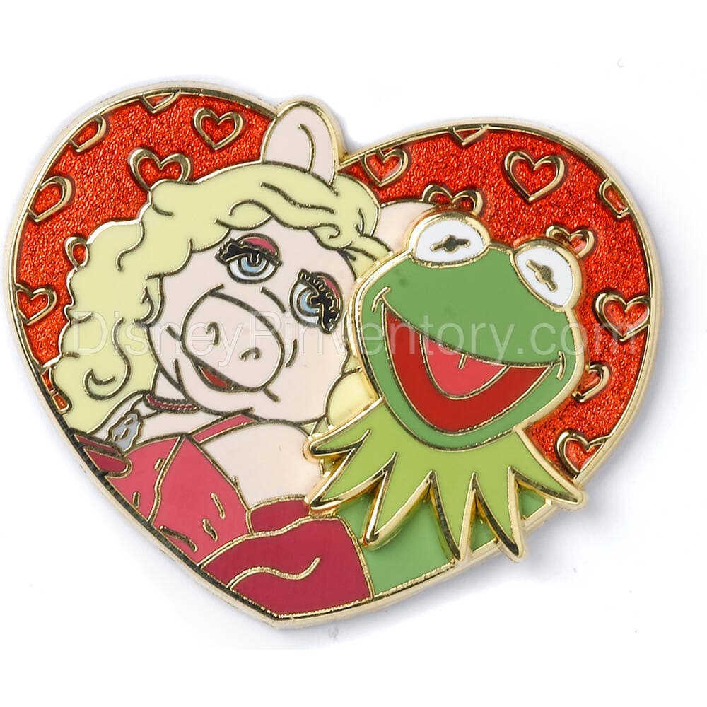 Miss Piggy and Kermit Valentine's Day Pin - Pin 7202