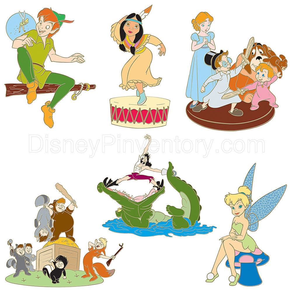 Peter Pan 55th Anniversary Set of 6 Pins - Pin 5850
