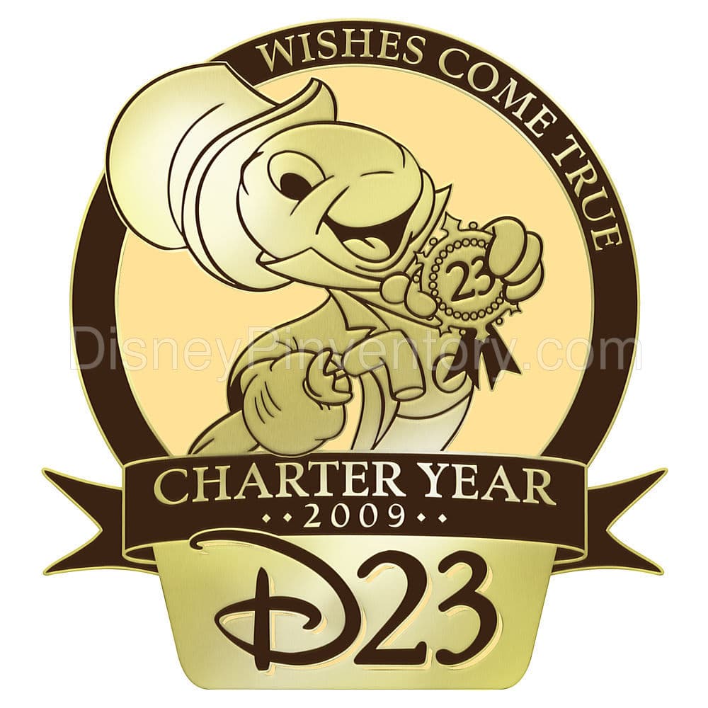 D23 Membership Exclusive Charter Year Jiminy Cricket Pin - Pin 7392