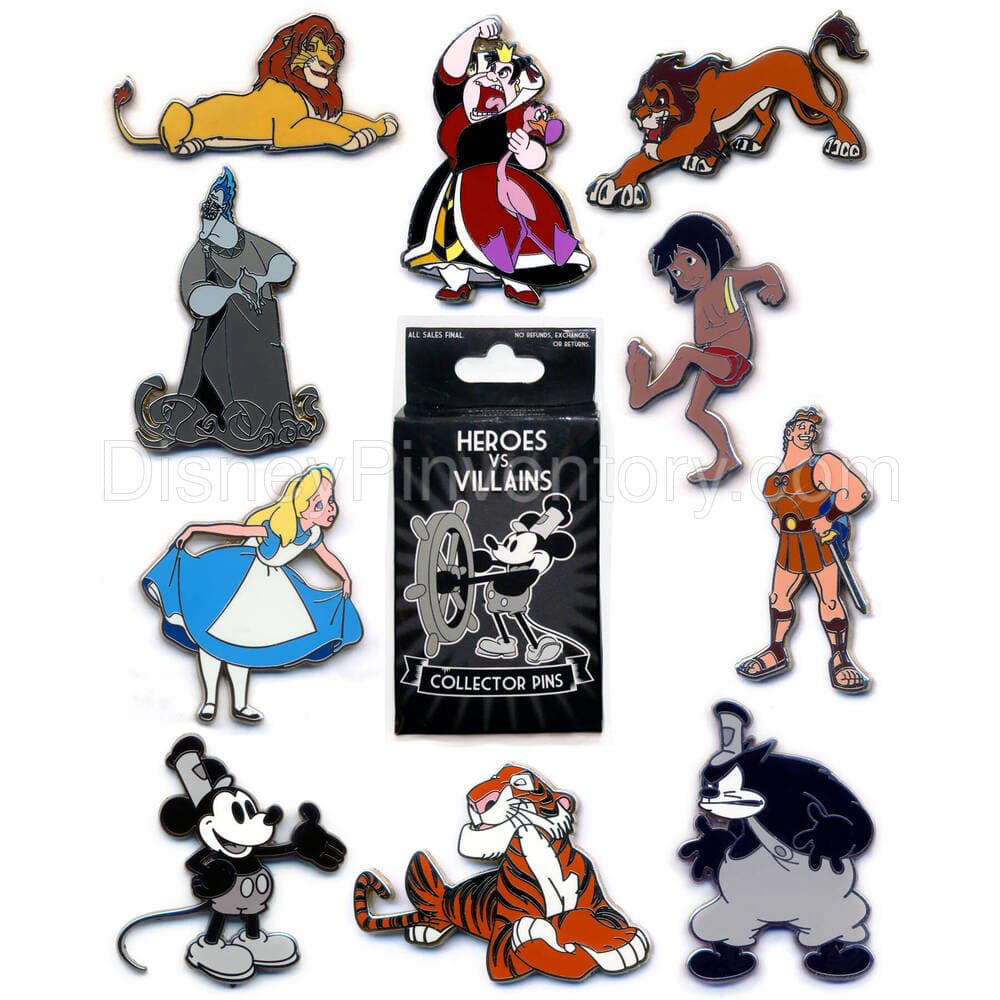 Disney Mystery Pin & Card Collection - Heroes vs Villains - Pin 7491