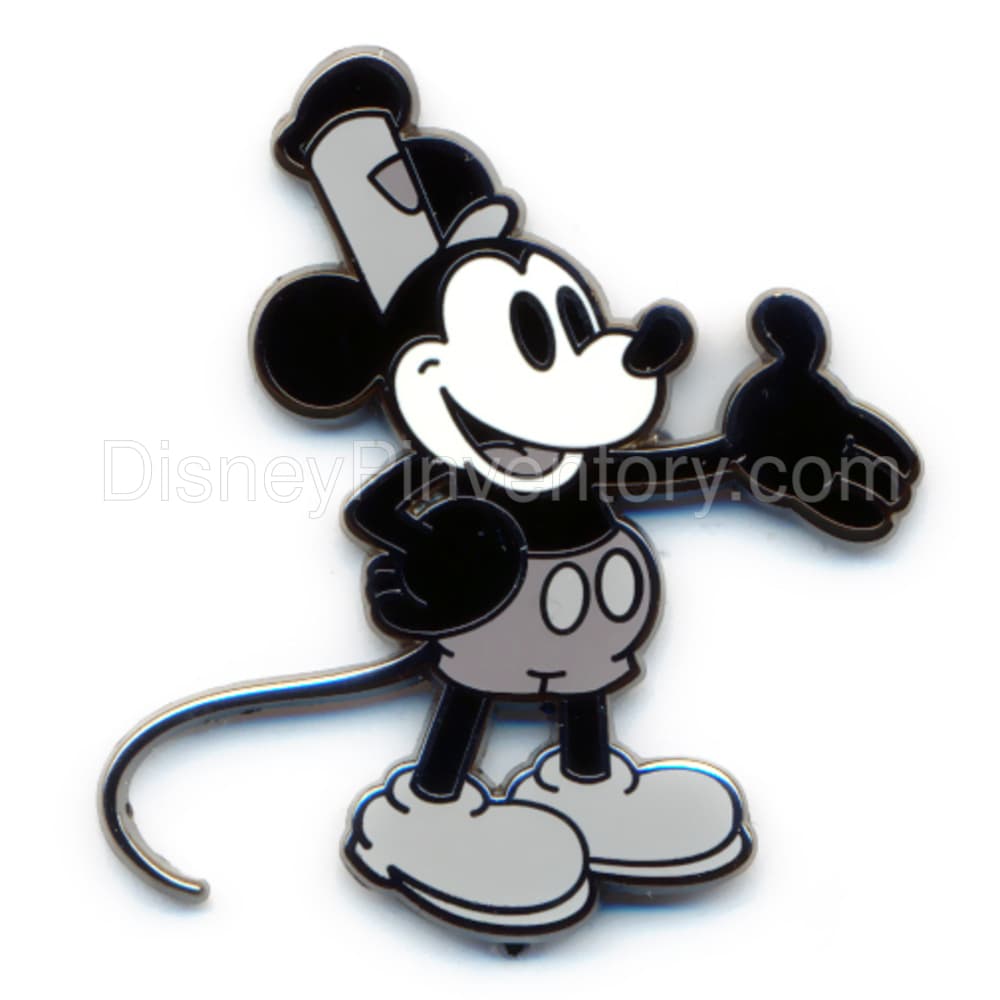 Disney Mystery Pin & Card Collection - Heroes vs Villains - Steamboat Willie Pin - Pin 7503