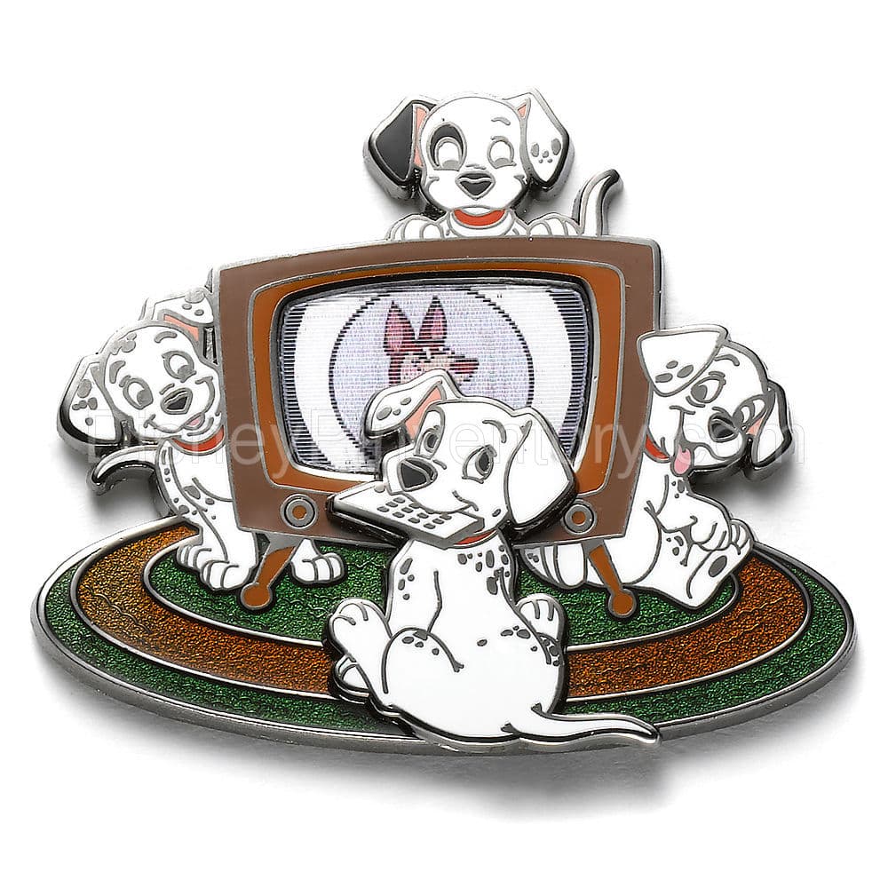 101 Dalmatians with Television Pin - Pin 7527