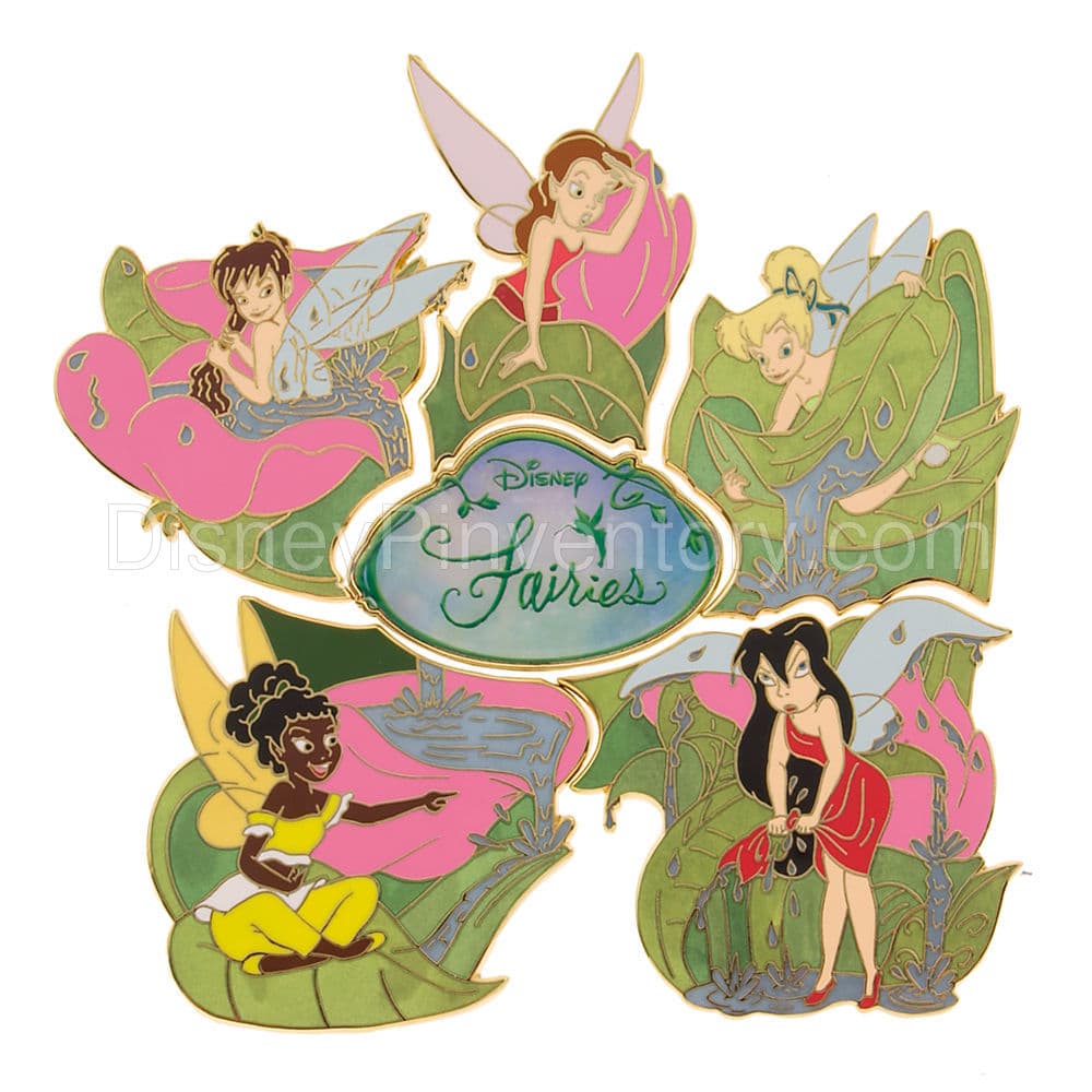 Tinker Bell Fairies Set of 6 Interlocking Pins - Pin 5934
