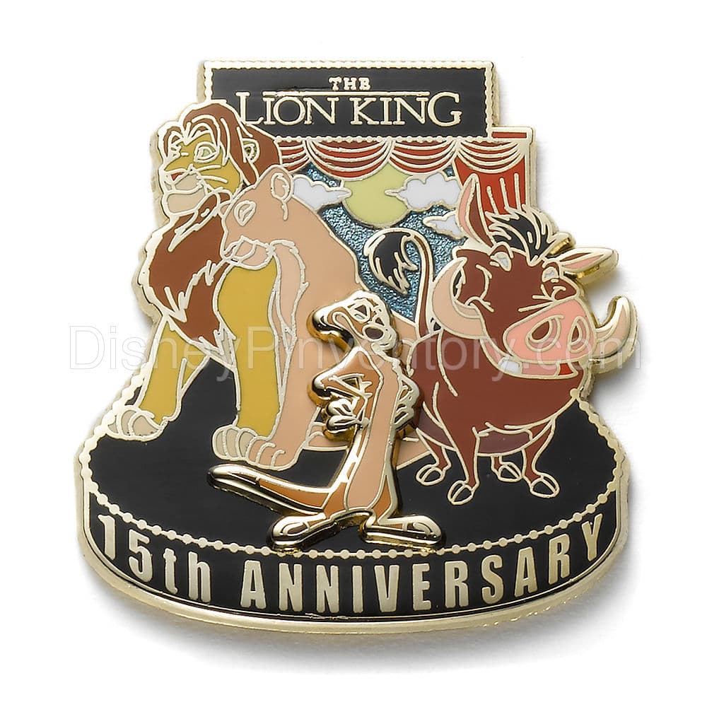 Lion King 15 Years Anniversary Pin - Pin 7574