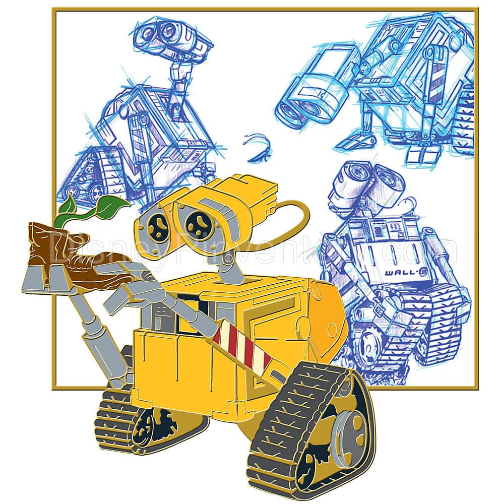 Blue Sketch Series WALL•E Pin on Pin - Pin 7623