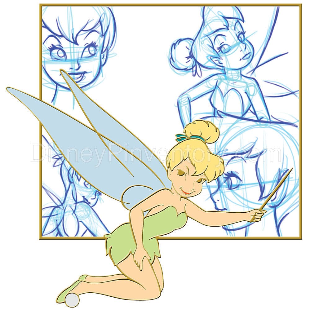 Blue Sketch Series Tinker Bell Pin on Pin - Pin 7625