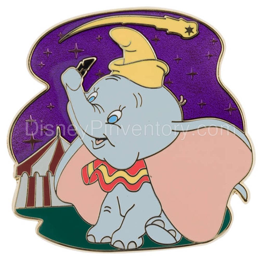 World of Disney Shooting Star Mystery Pin Set -- 4-Pc. - Dumbo Pin - Pin 7643