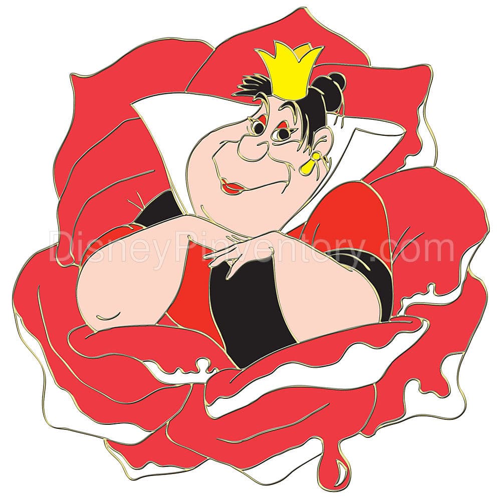 Fantasy Flowers Series Queen of Hearts Pin - Pin 7675