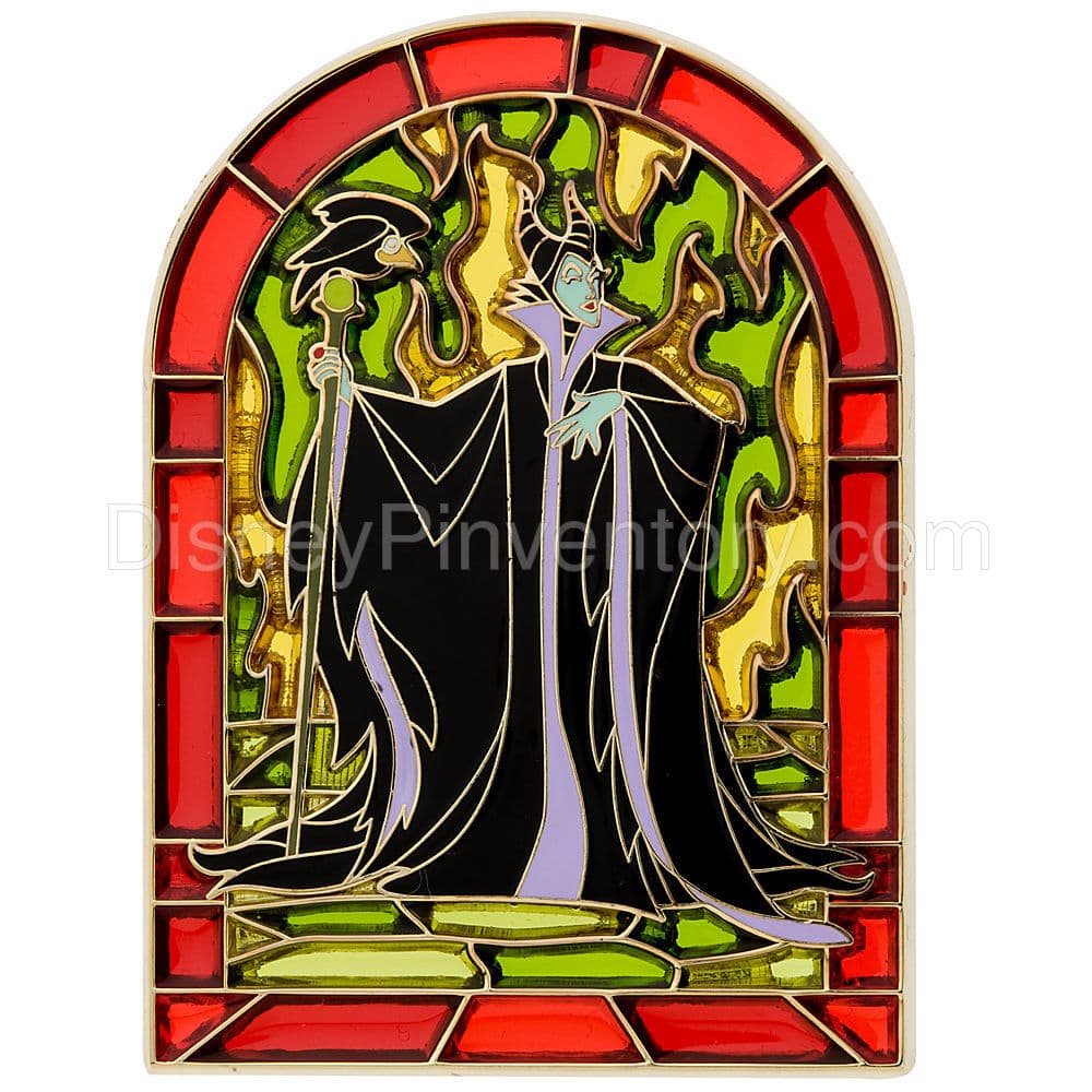 Stained Glass Maleficent Pin - Pin 7682