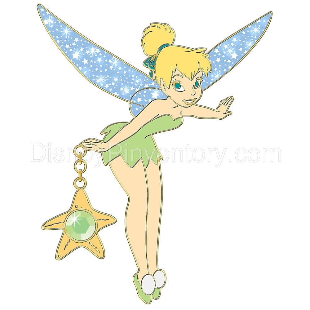 August Birthstone Dangler Tinker Bell Pin - Pin 7712