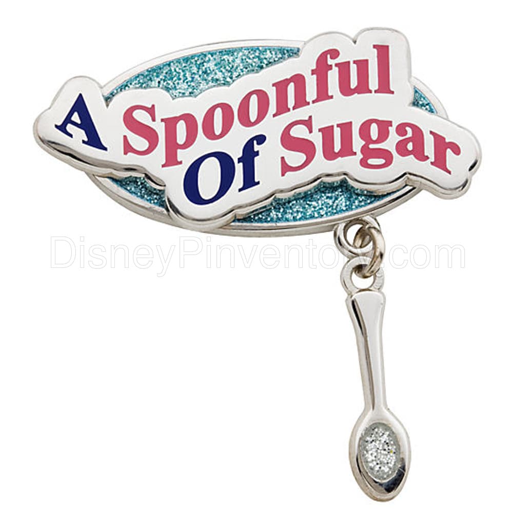 Mary Poppins The Broadway Musical Pin Set -- 4-Pc. - Spoonful of Sugar Pin - Pin 7768