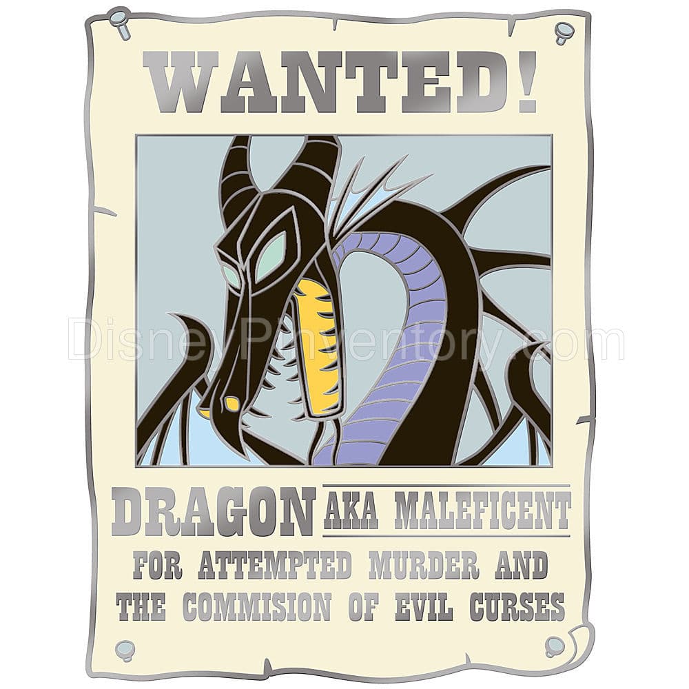 Wanted! Maleficent Dragon Pin - Pin 7860