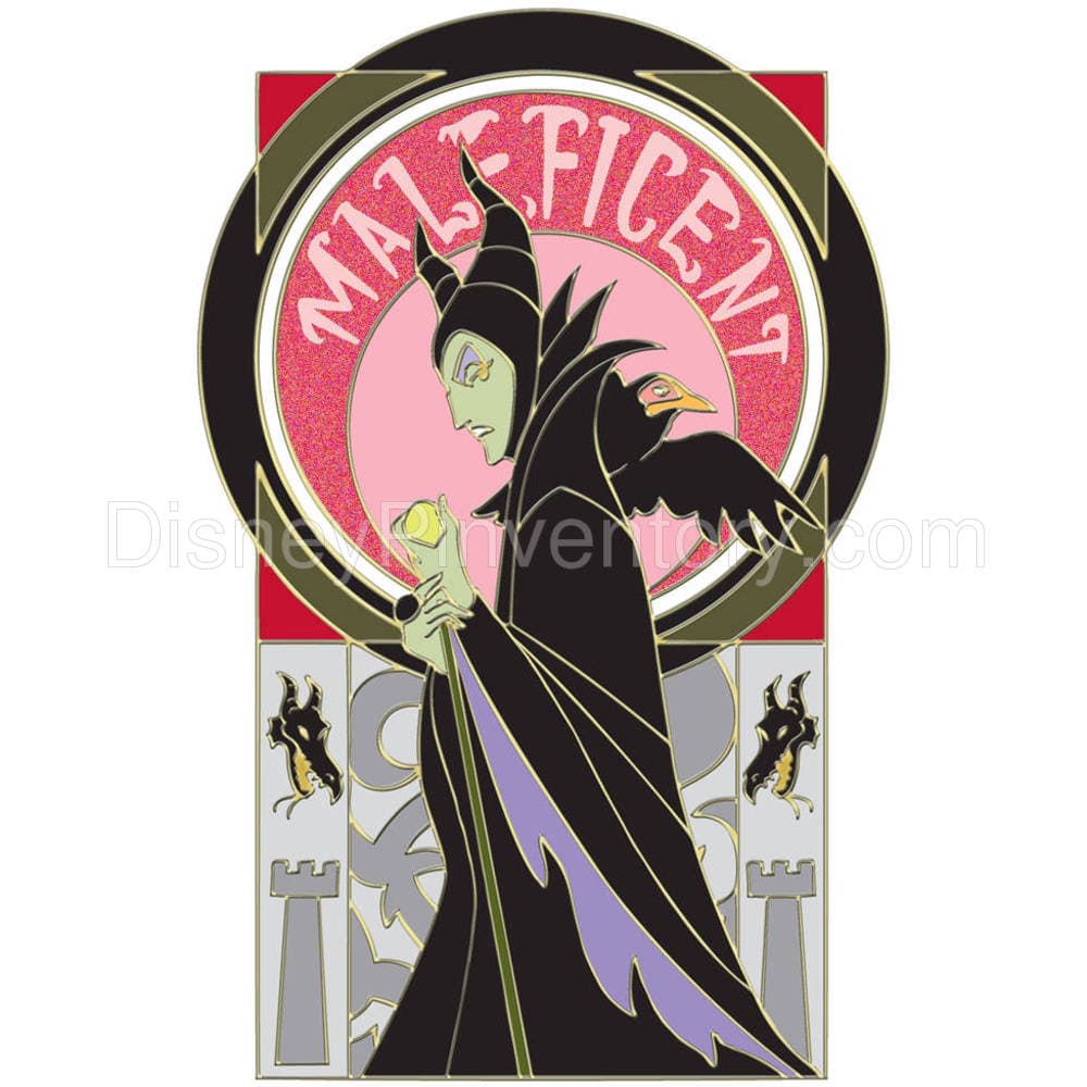 Portrait Disney Villains Pin Set - 6 Pc. - Maleficent Pin - Pin 7891