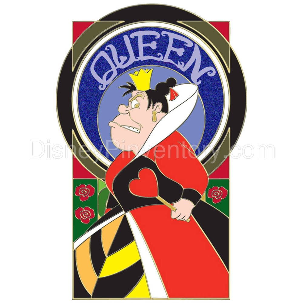 Portrait Disney Villains Pin Set - 6 Pc. - The Queen of Hearts Pin - Pin 7893