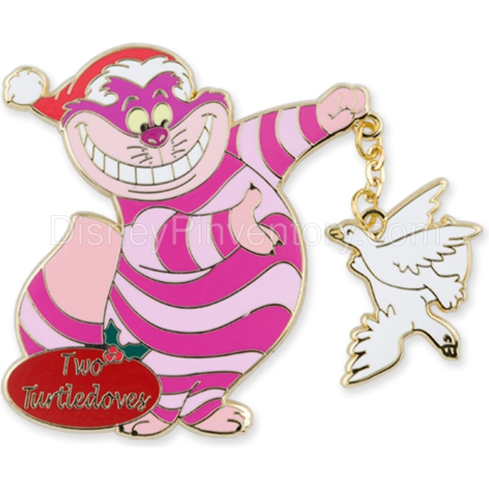 The 12 Days of Christmas Disney Pin Set - Cheshire Cat - Two Turtle Doves Pin - Pin 7914