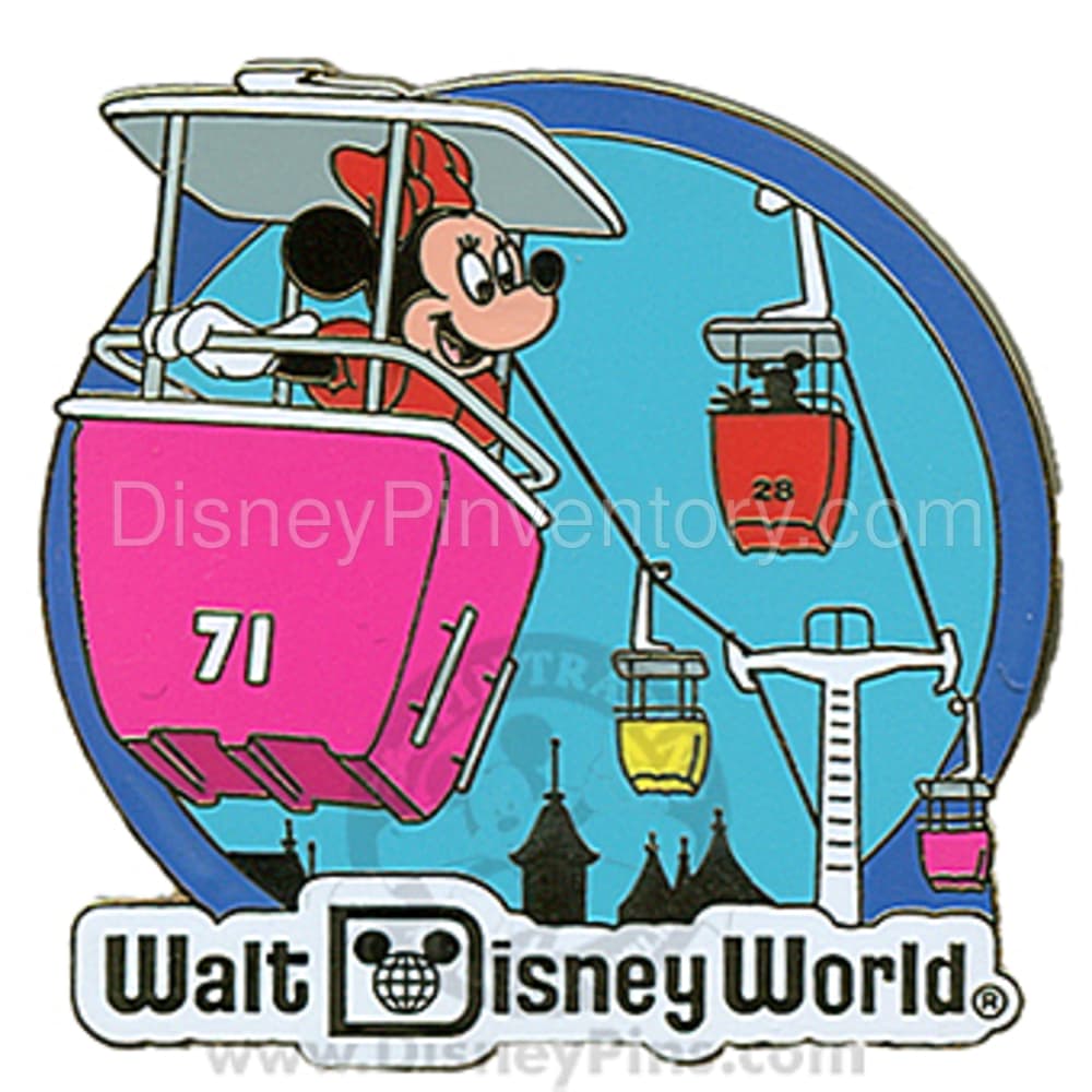 Gold Card Collection - Retro Walt Disney World - Minnie Mouse on Skyway - Pin 7954