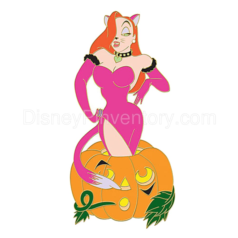 Jack O' Lantern Series World of Disney Pin Set -- 6 pc. - Kitty Kat Jessica Pin - Pin 6781