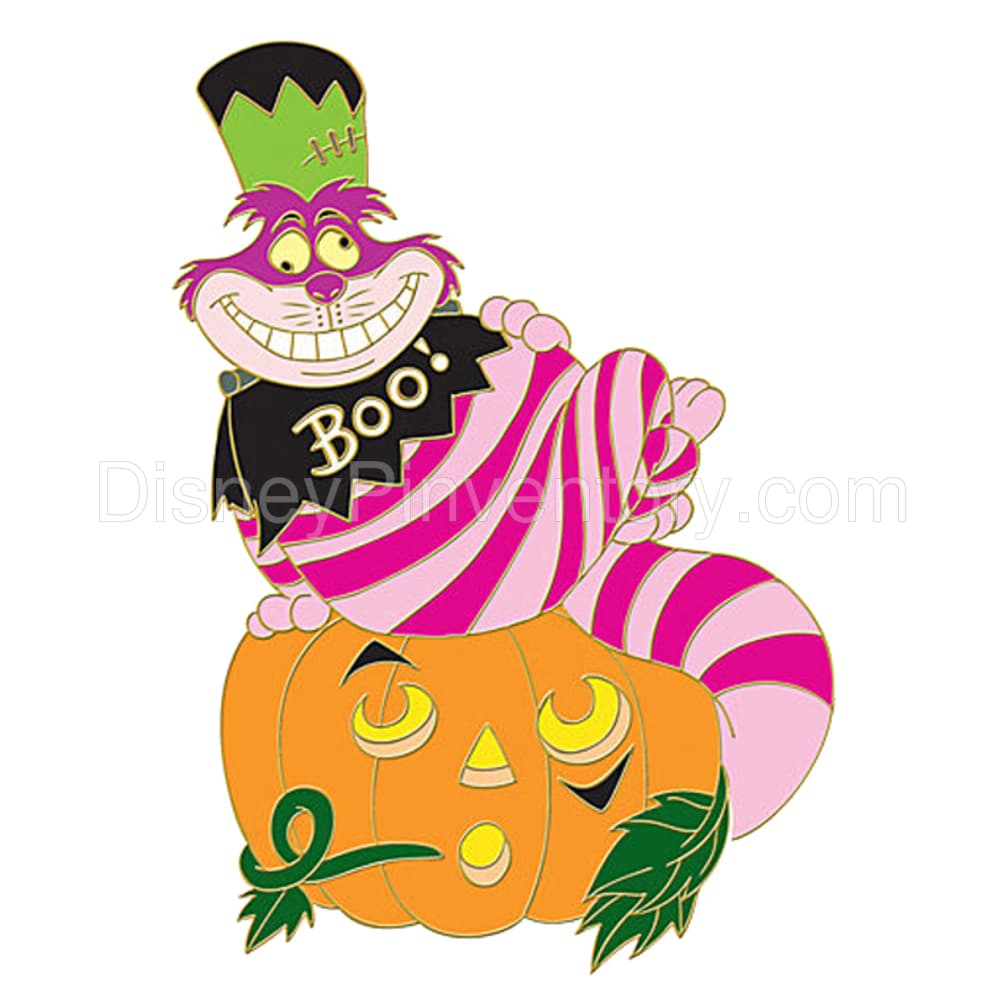 Jack O' Lantern Series World of Disney Pin Set -- 6 pc. - Franken Cheshire Cat Pin - Pin 6782