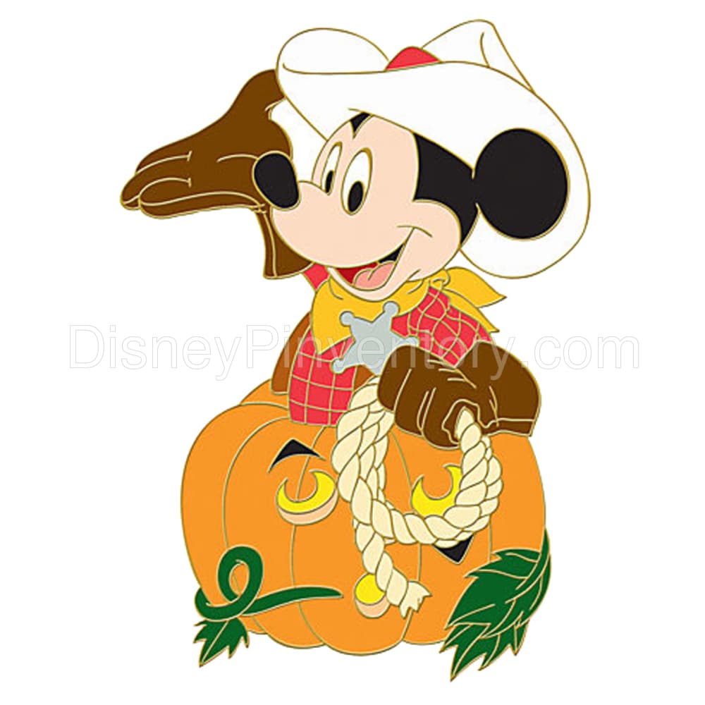 Jack O' Lantern Series World of Disney Pin Set -- 6 pc. - Cowboy Mickey Mouse Pin - Pin 6783